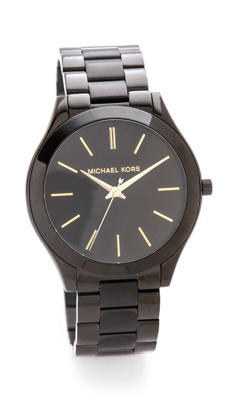 michael kors watch mk3139|michael kors slim runway black.